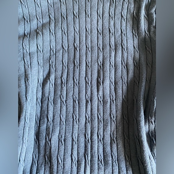 ICON APPAREL | Grey ribbed turtleneck sweater - Picture 2 of 5